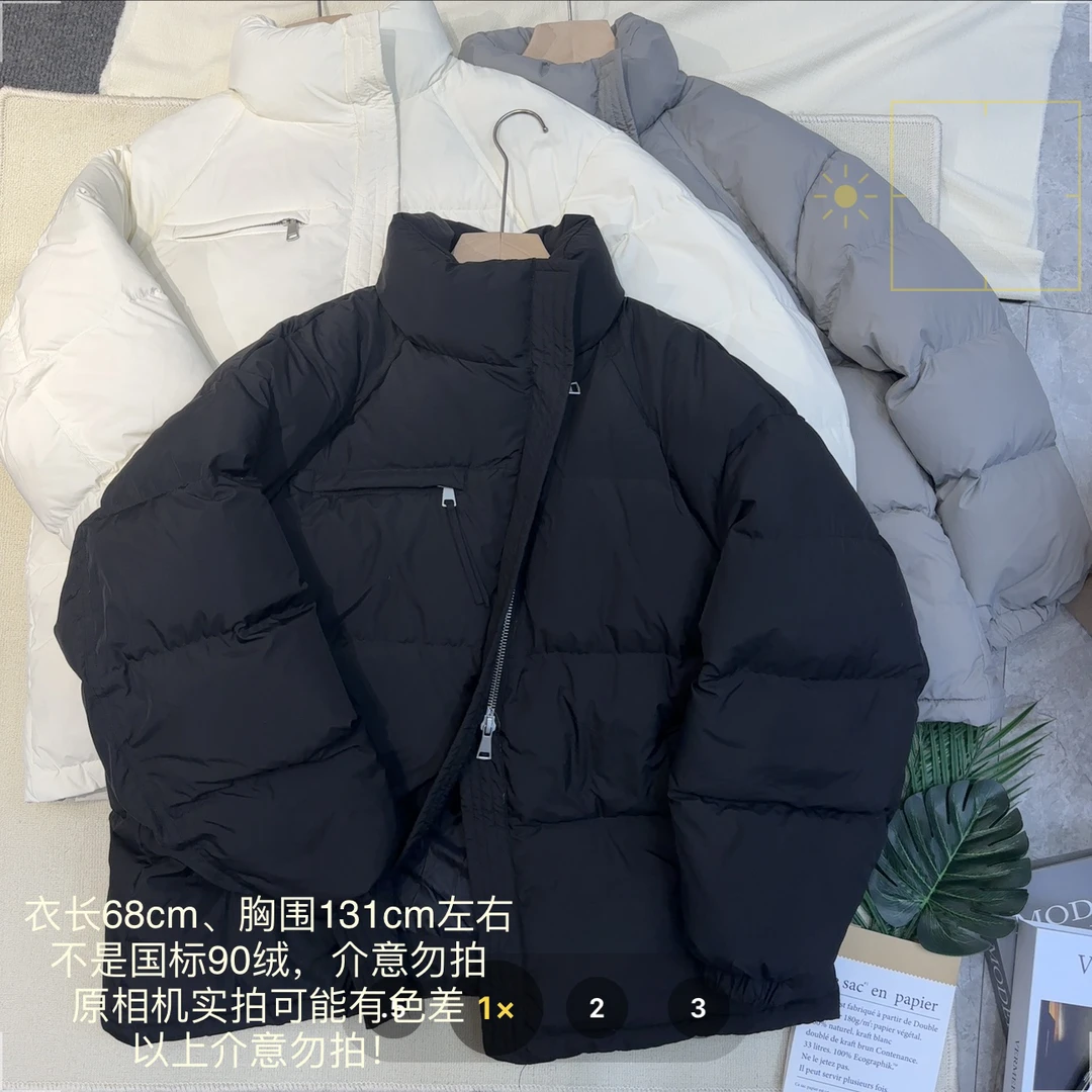 【小妹店】简约斜拉链半拉链外套