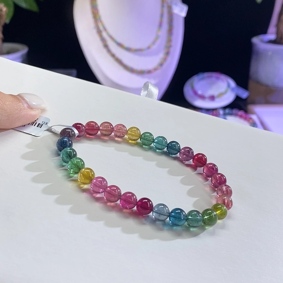 手链未镶嵌碧玺艳丽色标