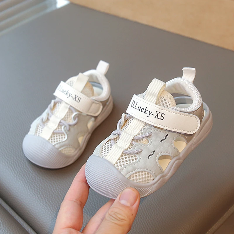 夏季男宝宝女凉鞋0-1一4岁婴儿夏天12个月宝宝学步鞋童鞋包头鞋子