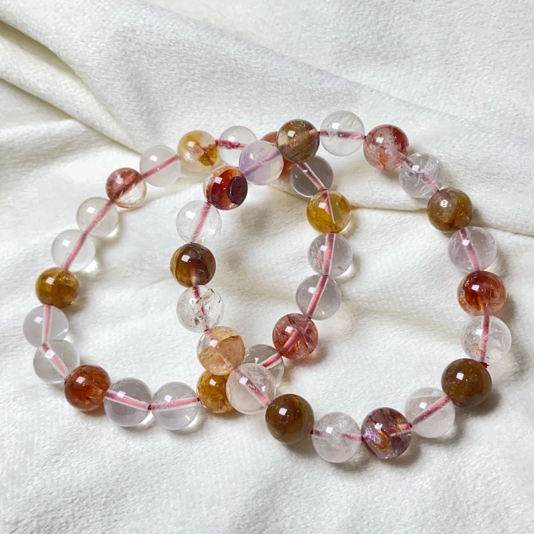 【星浩好物】胶花水晶手串QT35K37【多样性发一件】9mm+