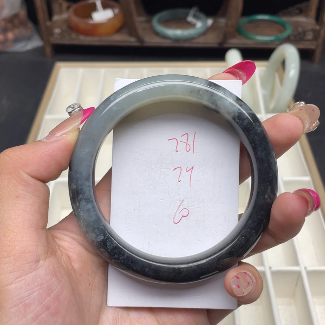 未镶嵌蛇纹石玉手镯