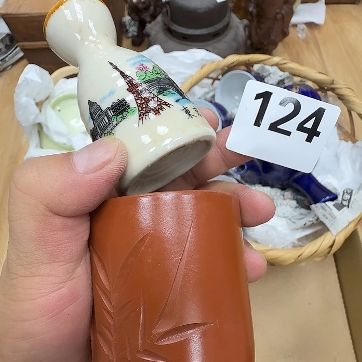 瓷片工艺品摆件瓷器摆件正能量