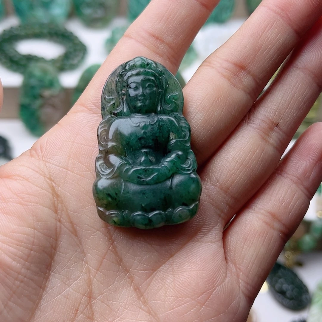 独山玉挂件未镶嵌二*