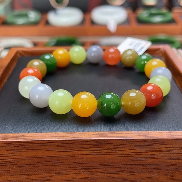 和田玉手串10未镶嵌