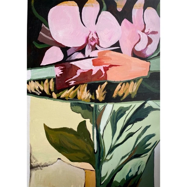 《花语时光》50*70简约花卉装饰画