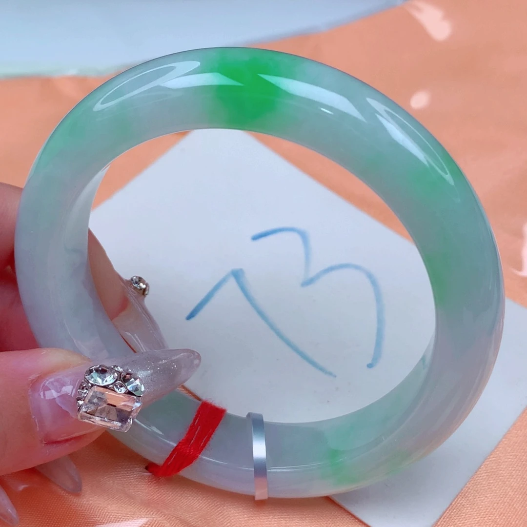 翡翠手镯未镶嵌天然缅甸翡翠A货手镯