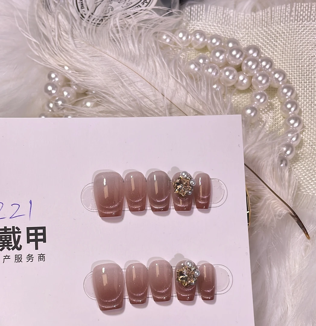 221【璎珞】猫眼定制轻奢高端美甲可拆卸手工穿戴甲