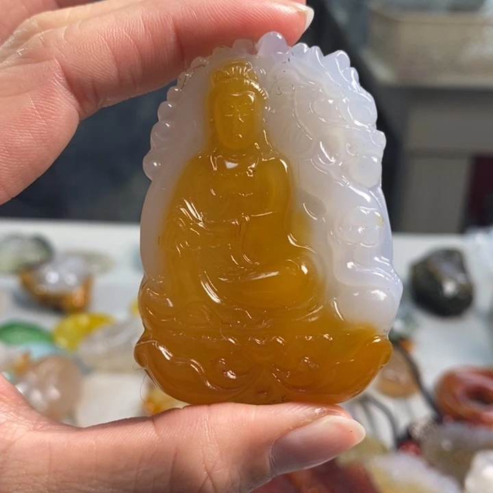 玛瑙/玉髓吊坠(不含链)未镶嵌