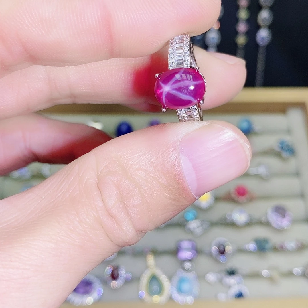 未镶嵌戒指红宝石