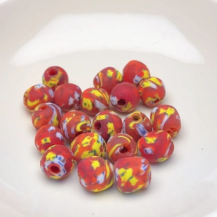 颈饰琉璃非洲彩绘7米6颗012