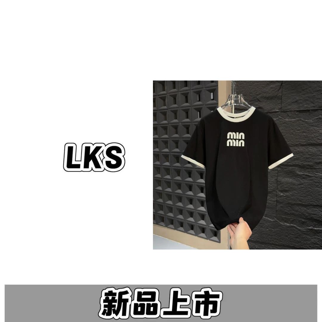 A18259（小如）-2025年新款高端轻奢重工刺绣百搭休闲短袖