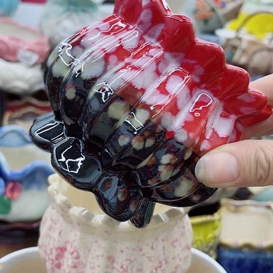 多肉绿植陶瓷花盆9.9包邮