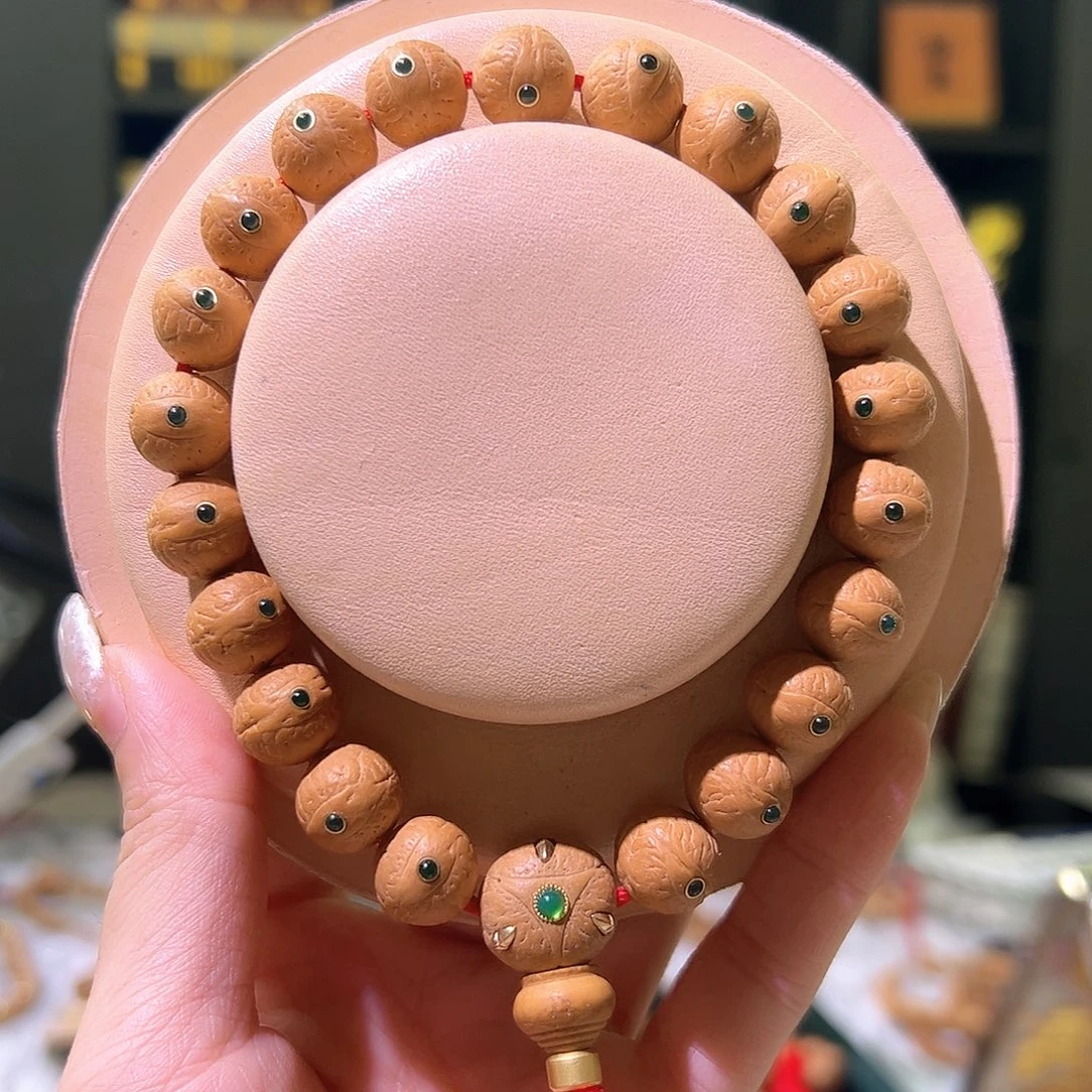 凤眼菩提手串12单仓镶嵌