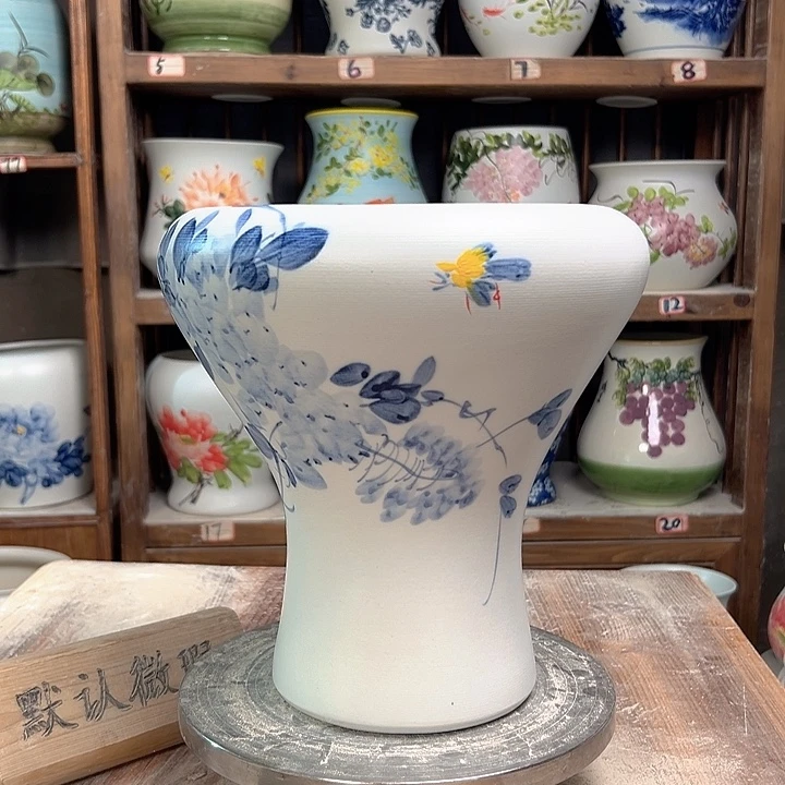 陶火窝兰兰紫藤款新款陶瓷陶瓷