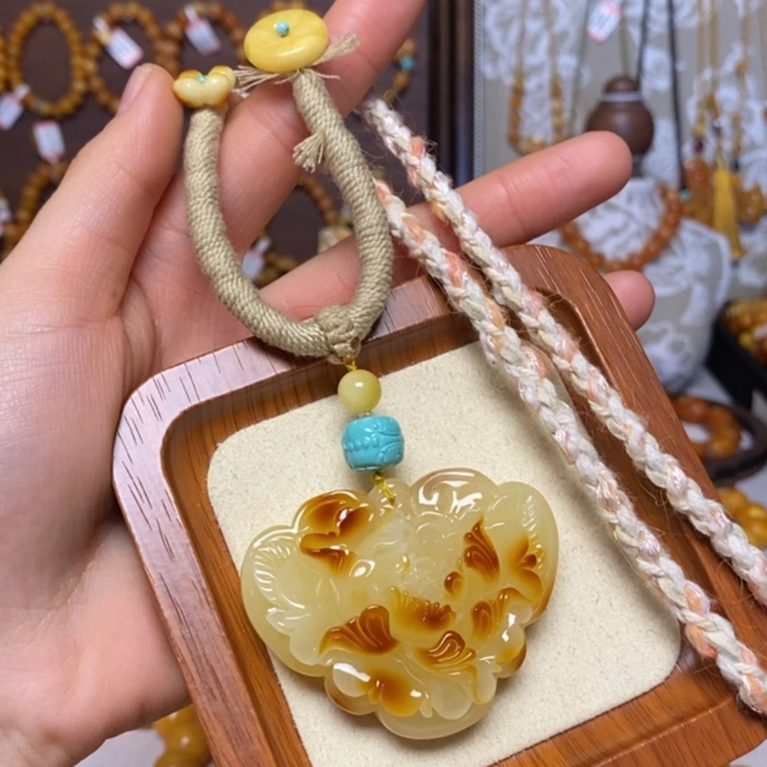 【闪购商品】蜜蜡颈饰未镶嵌项链