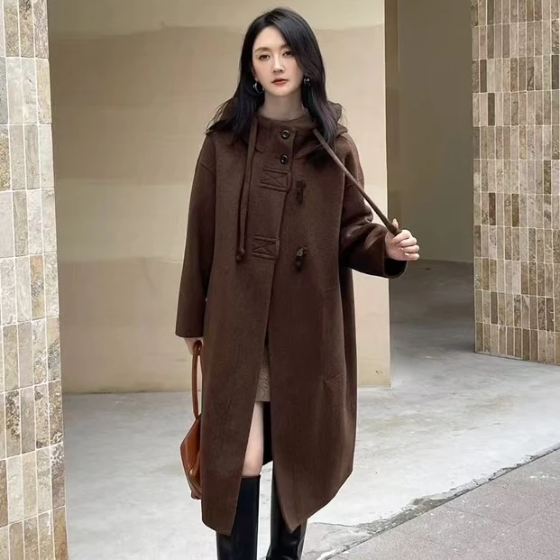 8827天美女装羊绒大衣LC（衣长112-113）