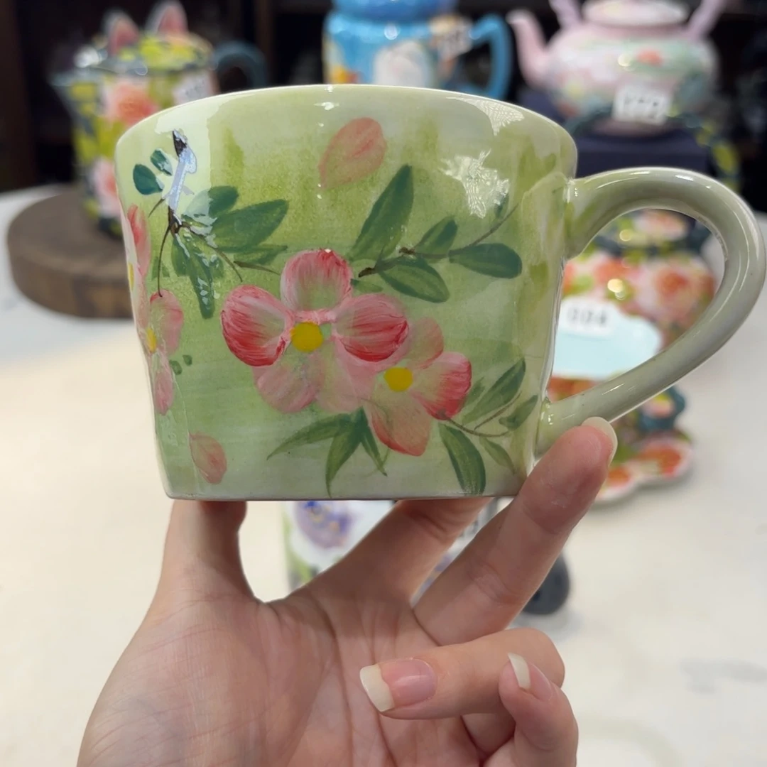 景德镇手绘高温釉下彩陶瓷茶具