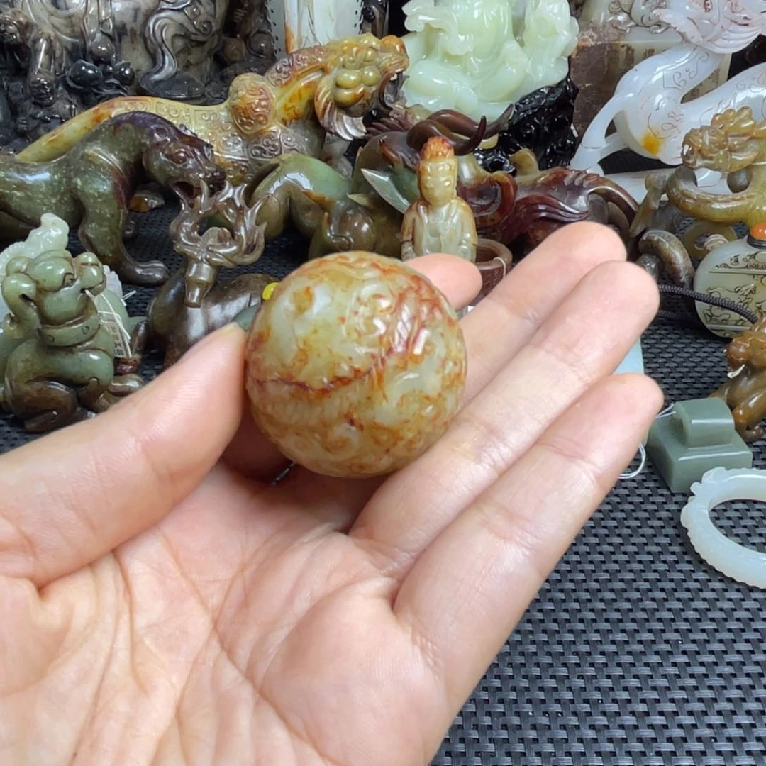 和田玉未镶嵌挂件九**玥