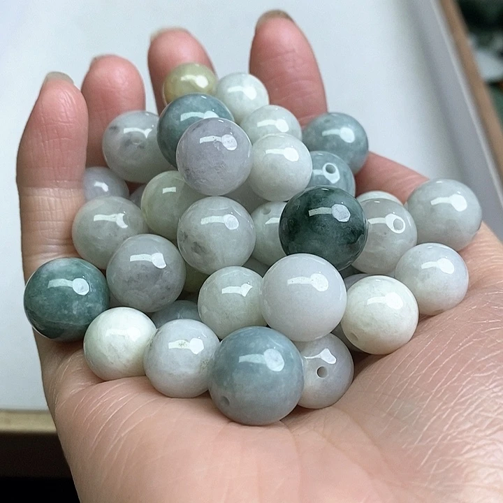 翡翠未镶嵌颈饰天然翡翠60颗28