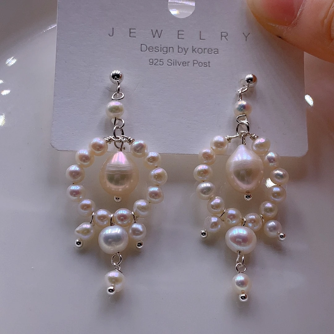 淡水珍珠未镶嵌耳饰