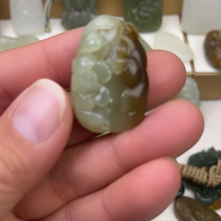 和田玉（碧玉）未镶嵌吊坠(不含链)