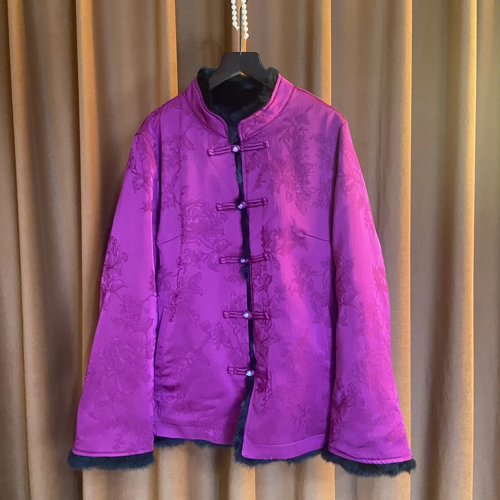 【瑞纤】新中式国风百搭外套民族古风复古秋冬款2024新款秋冬外套