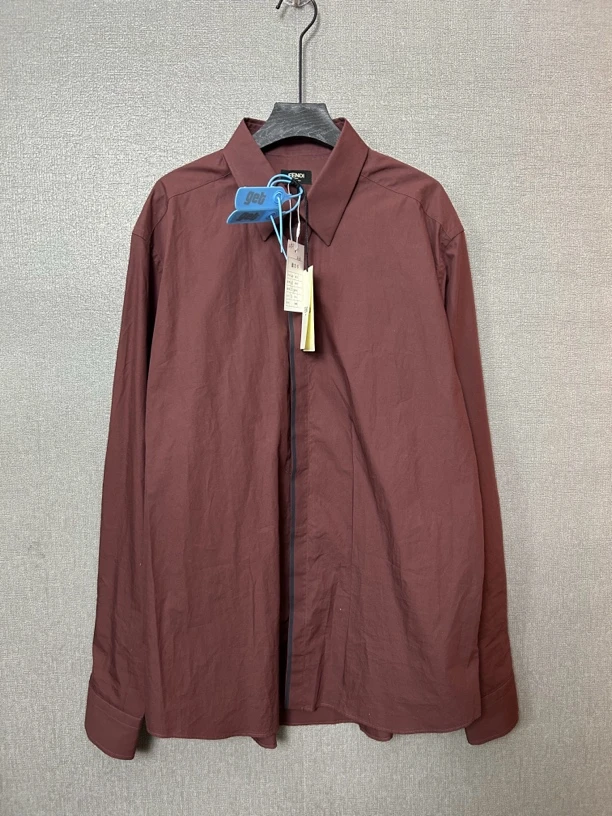 95新 FENDI/芬迪 芬迪暗红色衬衫95新