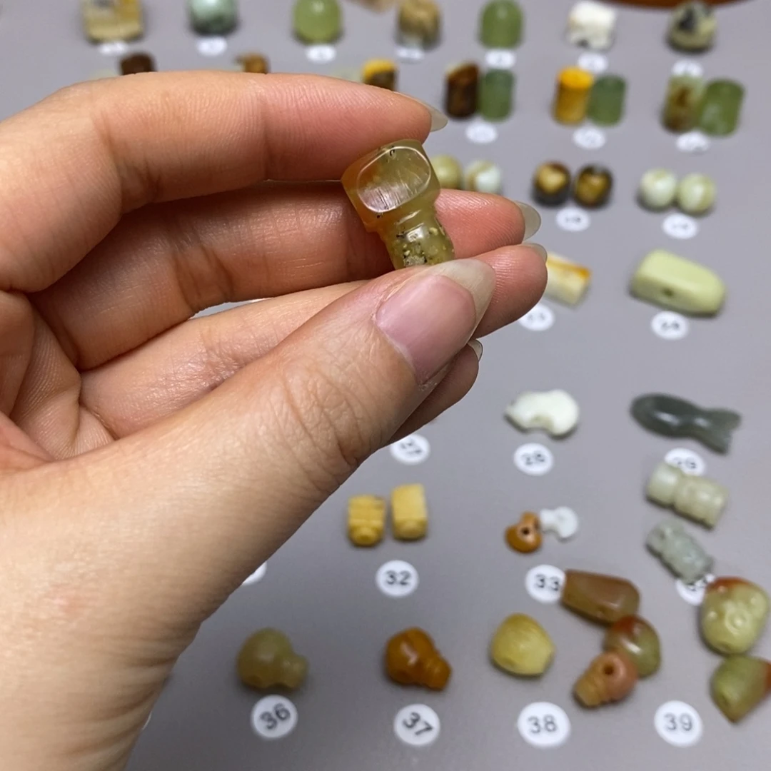 蛇纹石玉配饰合金D****6