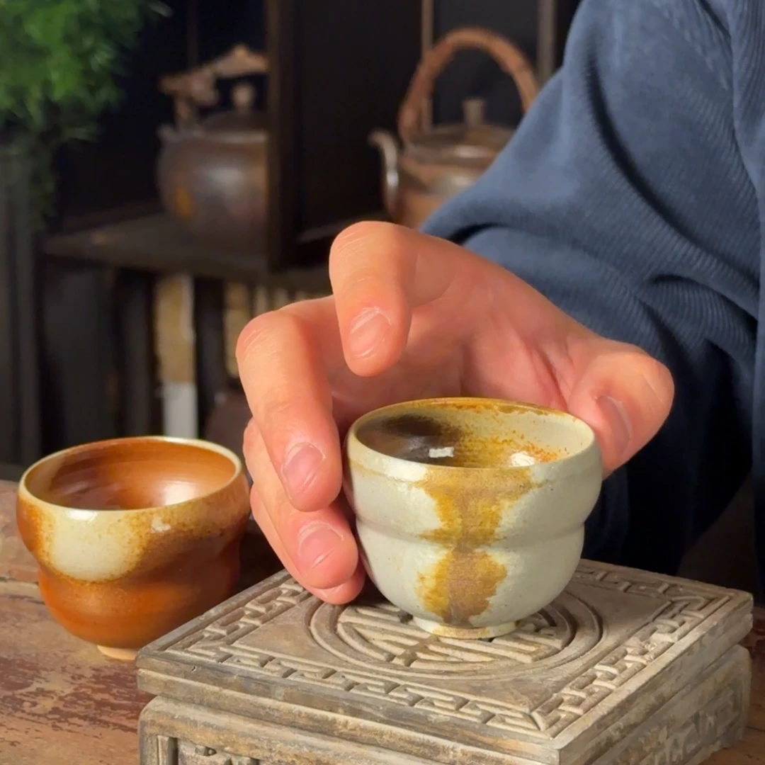 平阳窑手作柴烧葫芦杯