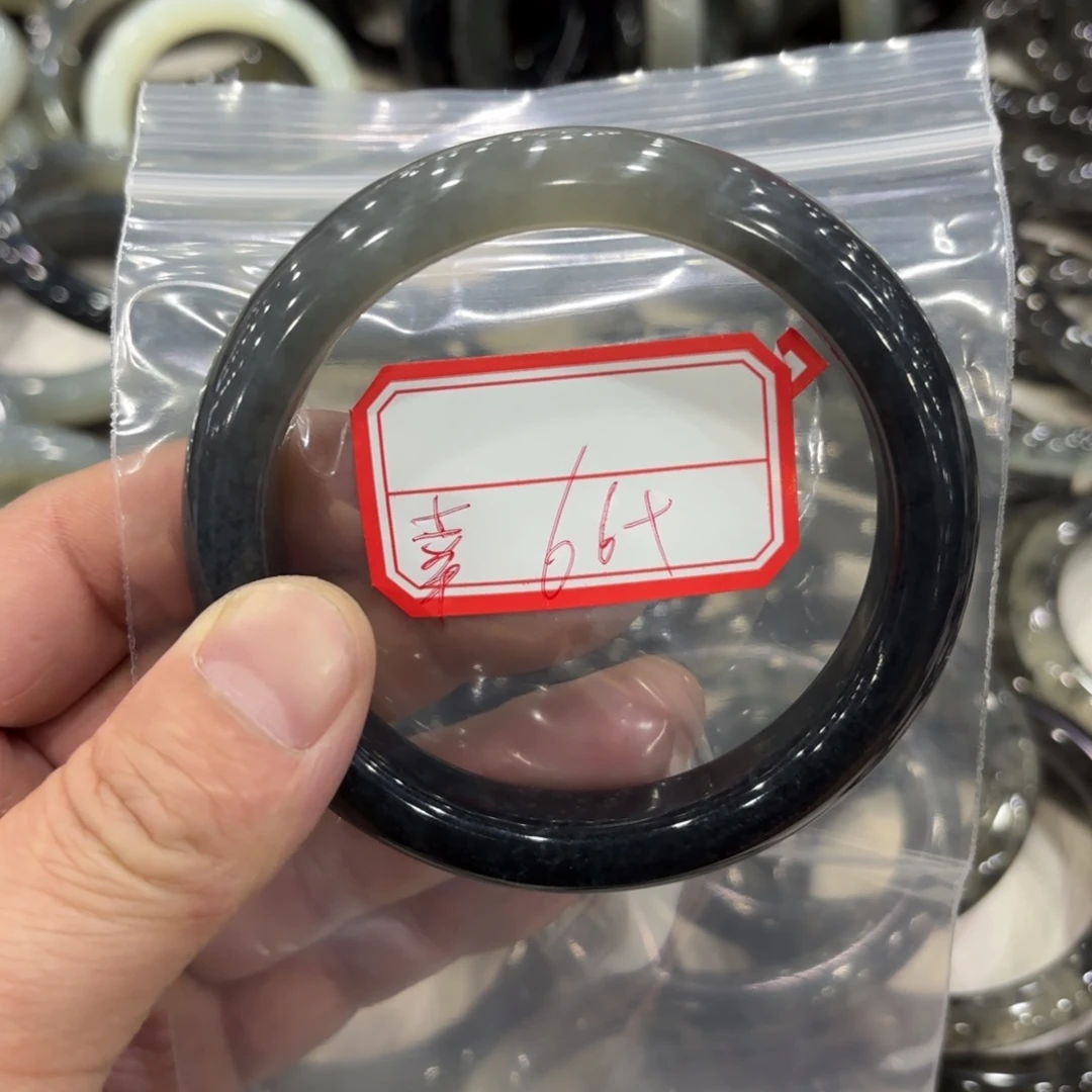 岫玉手镯未镶嵌露***净