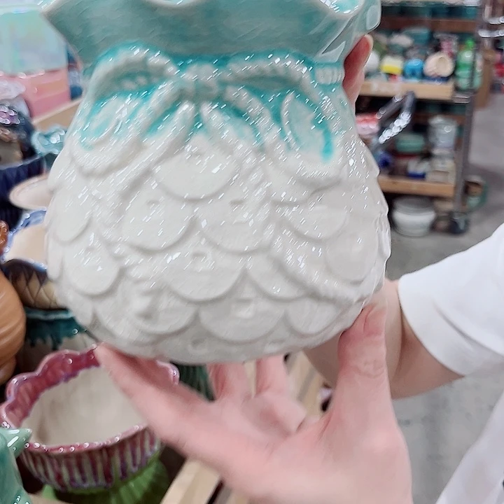 有孔.凑单10元陶瓷花盆发货！