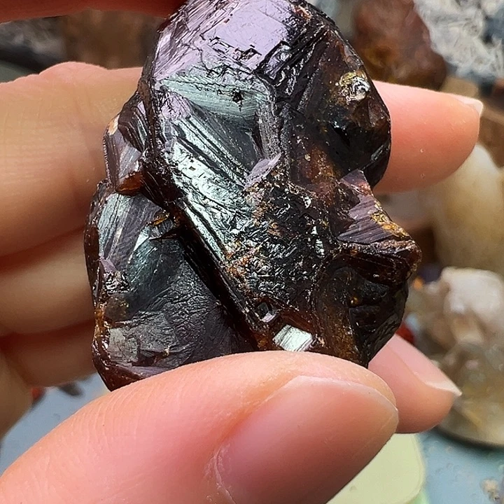 广***静珠宝半成品紫晶未镶嵌