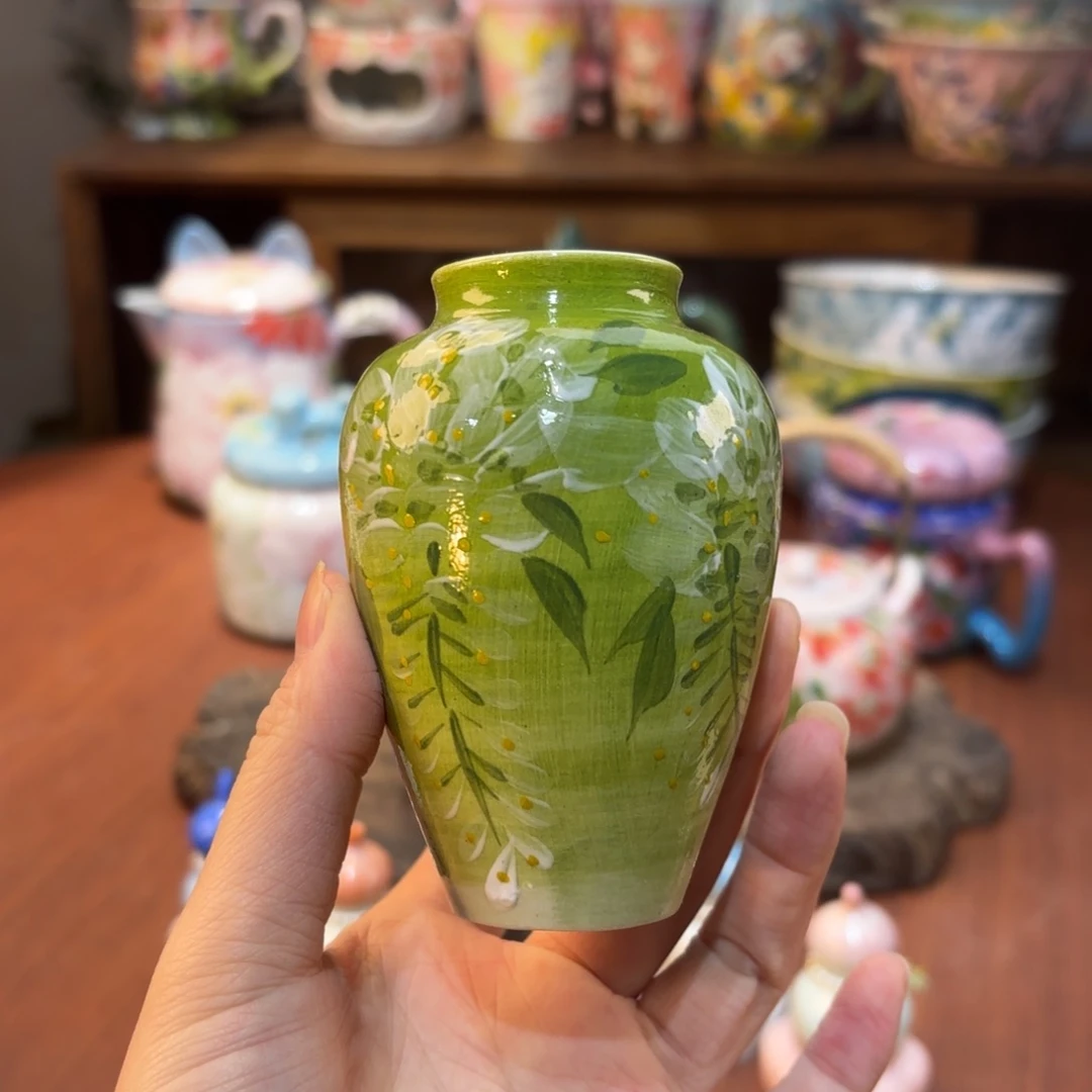 景德镇手绘高温釉下彩陶瓷茶具