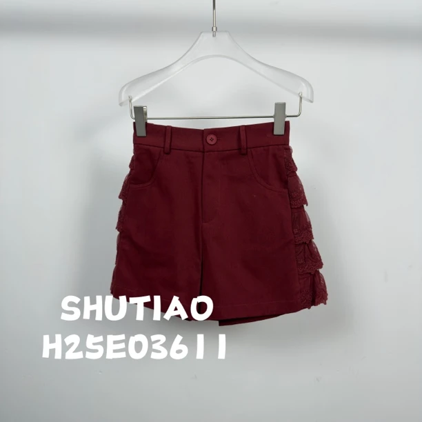 【SHUTIAO】2025夏季：新款小众设计款短裤H25E03611