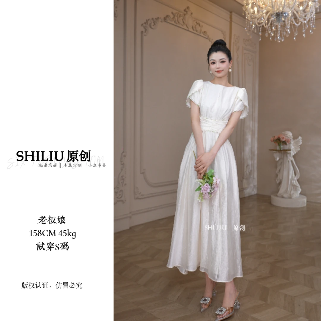 【十六推荐】国内设计师品牌气质显瘦轻奢小个子时尚连衣裙15464