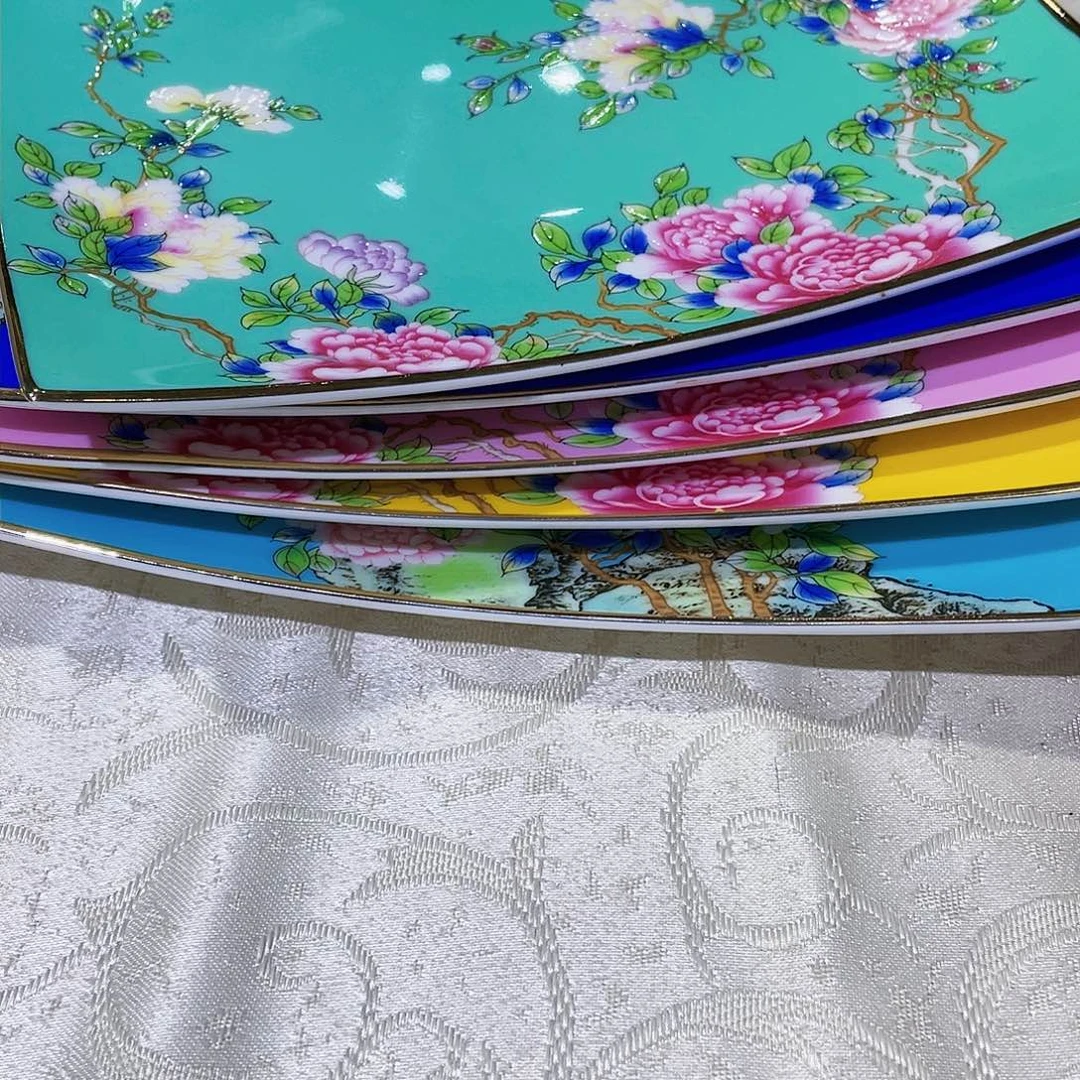 珐琅景德镇陶瓷异型盘