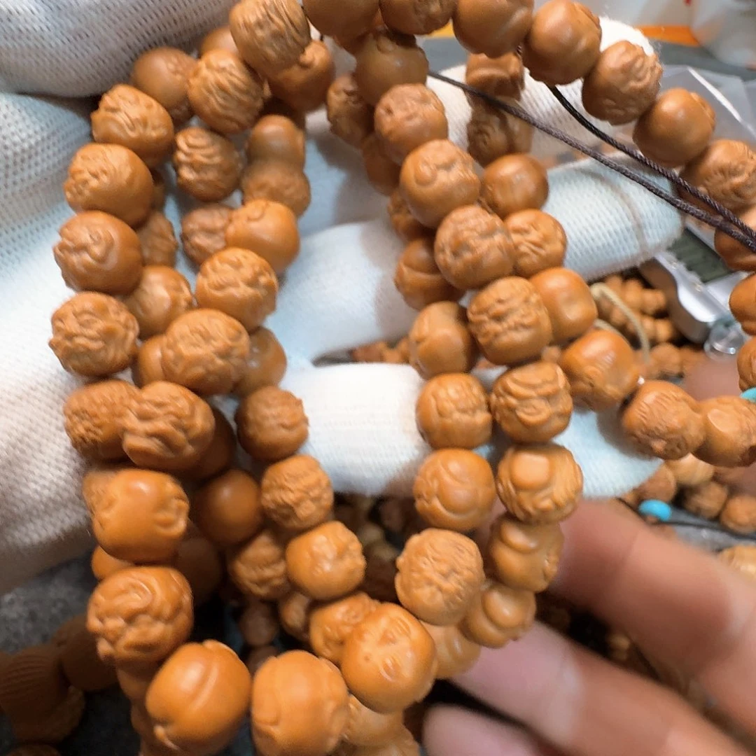 龍***丶手串猴头核桃猴头雕刻108罗汉特惠款