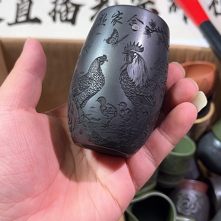 茶杯紫砂全手工紫砂主人杯