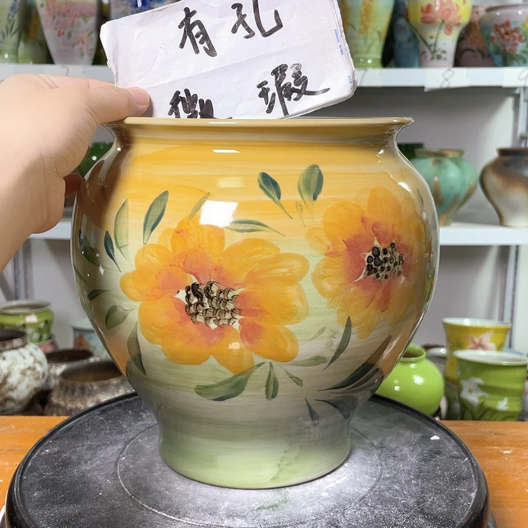 景德镇陶瓷花盆花器暇256
