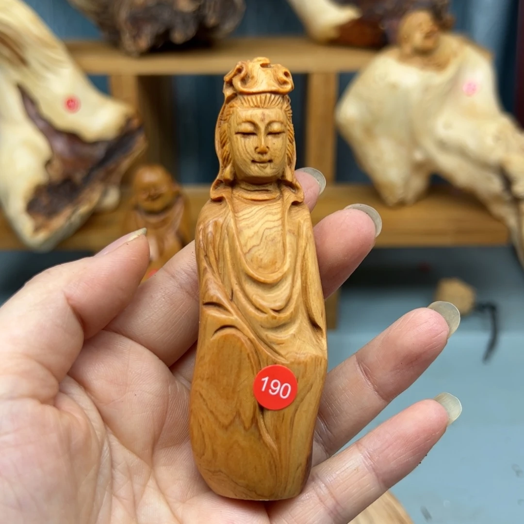 全***海木崖柏木摆件手把件，