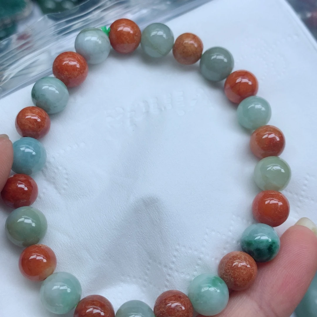 翡翠未镶嵌颈饰珠链
