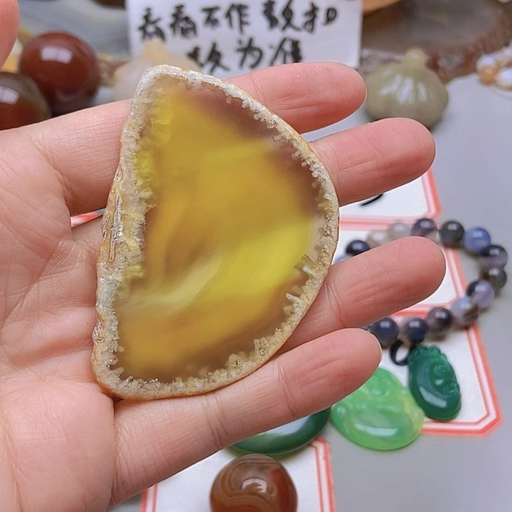 【闪购商品】未镶嵌玛瑙/玉髓珠宝半成品归***道
