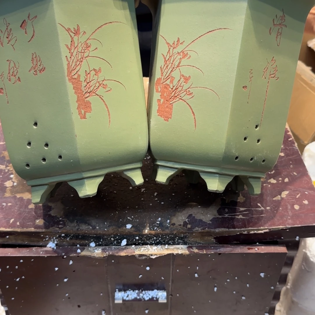 紫砂花盆口径19.17/22口径