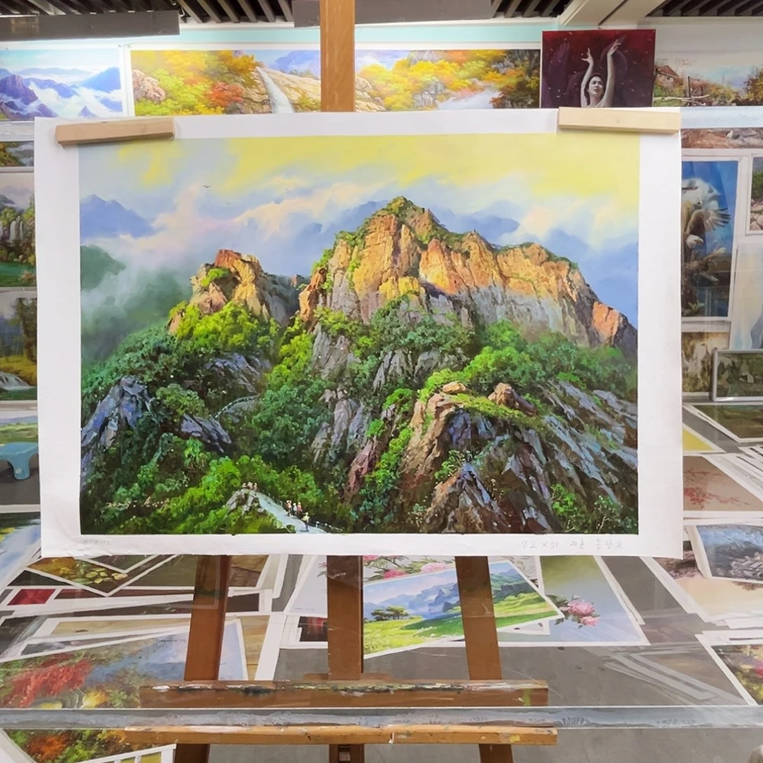 油画朝鲜艺术家油画作品