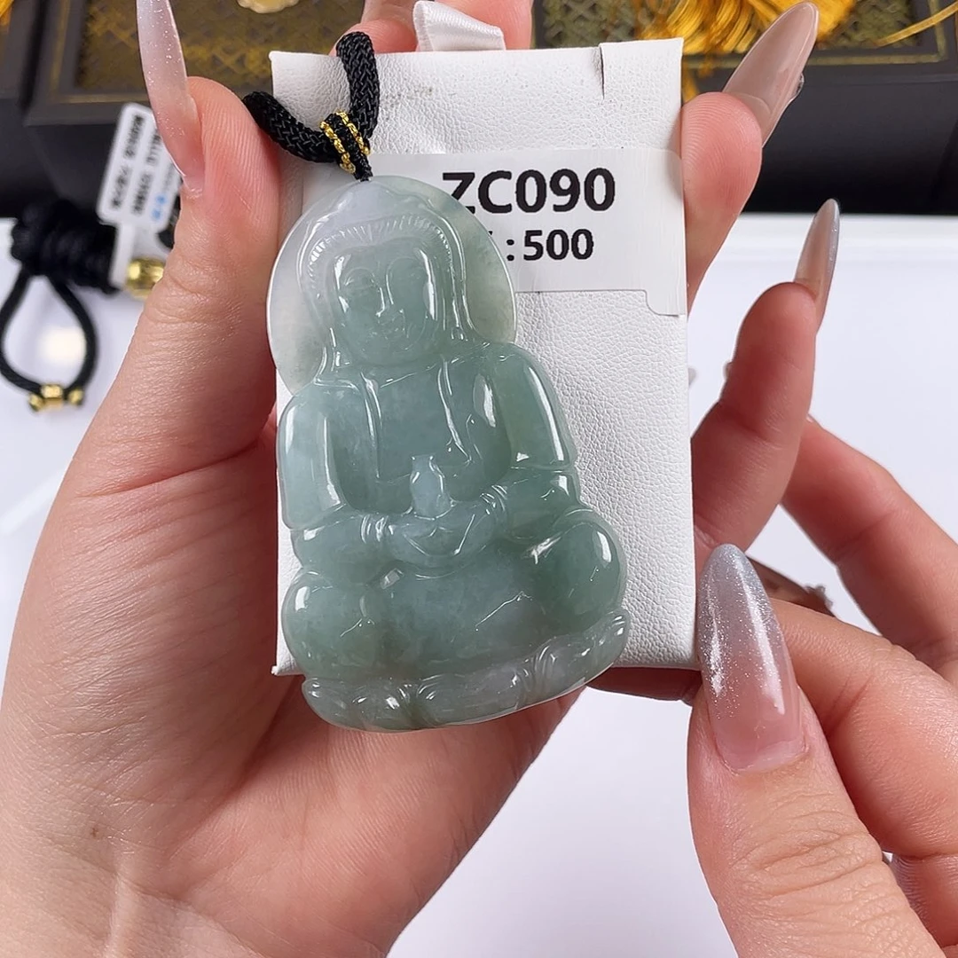 翡翠未镶嵌颈饰zc090