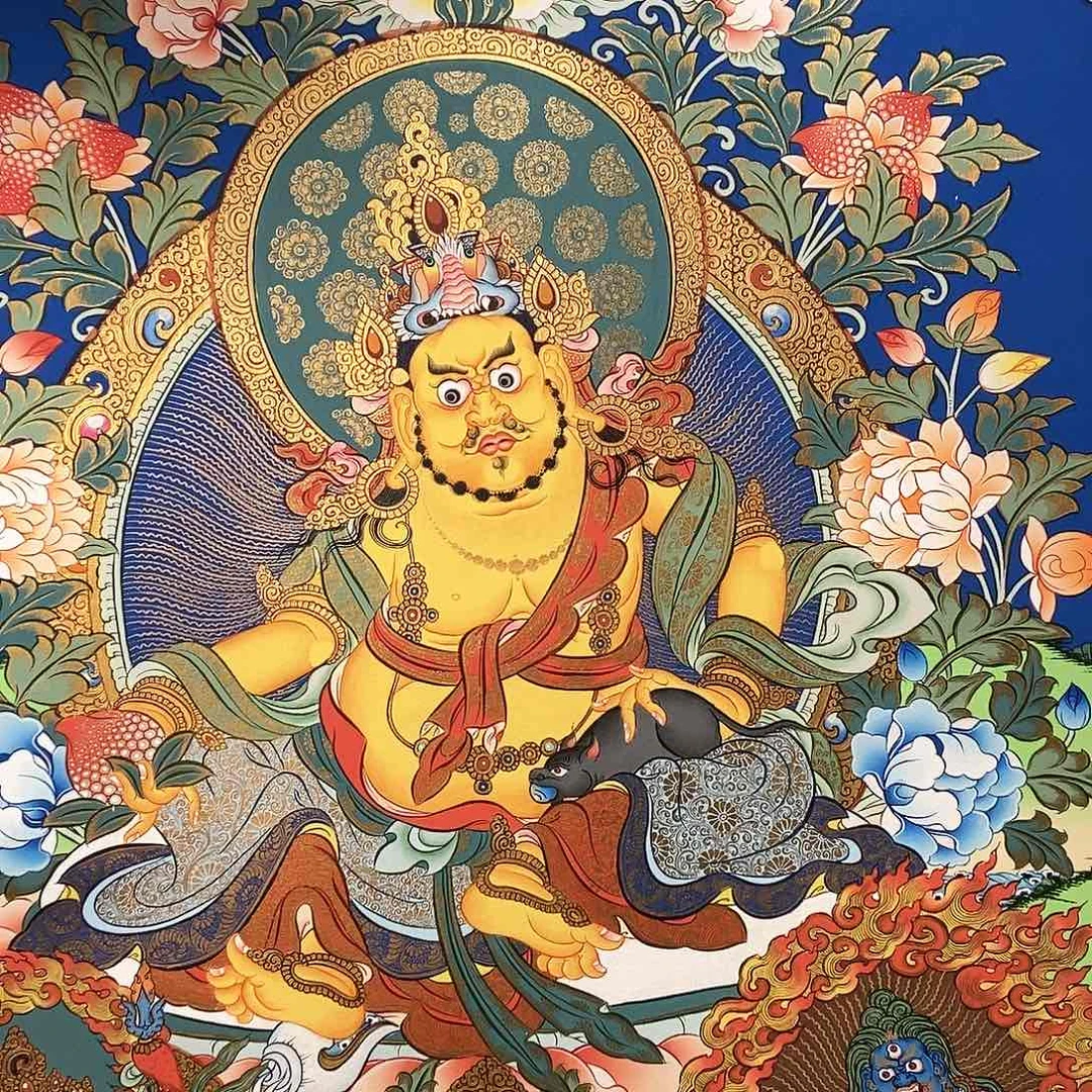 装裱画一**舍尼泊尔手绘唐卡画芯