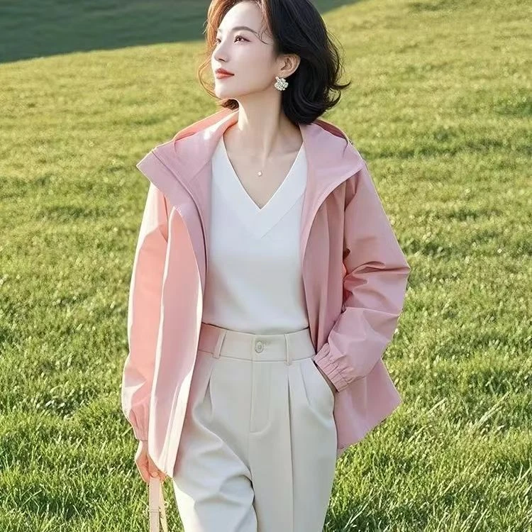 今年流行的爆款独特漂亮高级感超好看小个子粉色外套女款2025春装