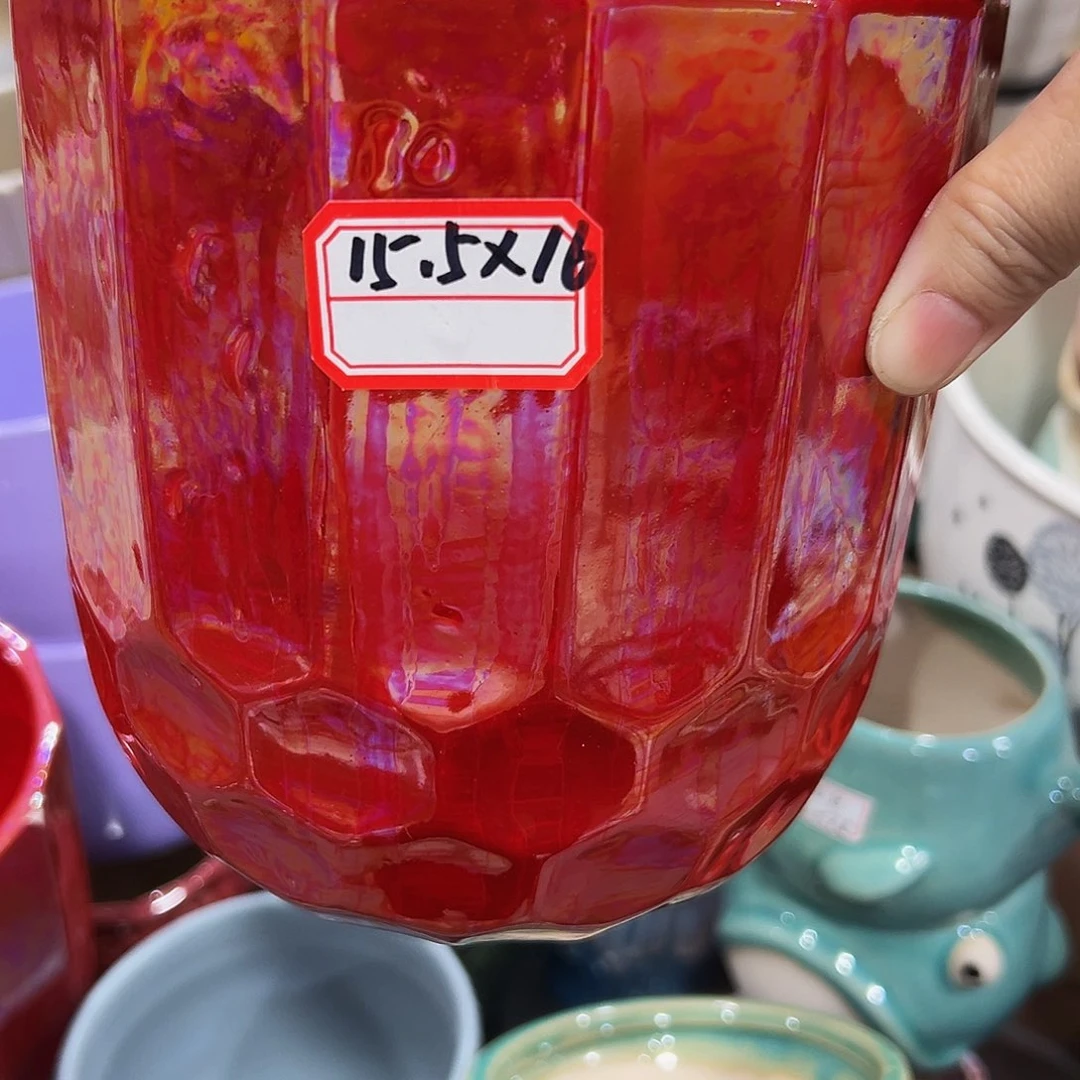 外贸尾单陶瓷花盆凑单10米包邮