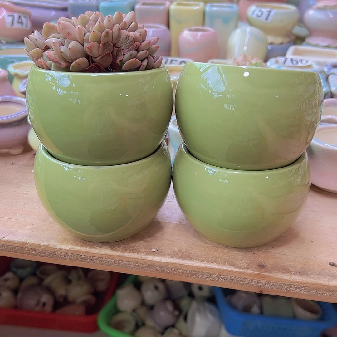 陶瓷花盆当场满12包邮