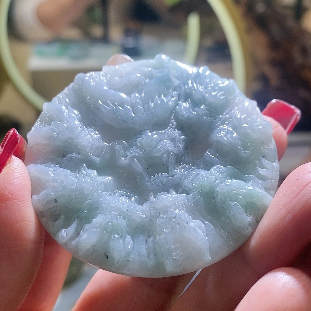 【闪购商品】翡翠颈饰未镶嵌九龙